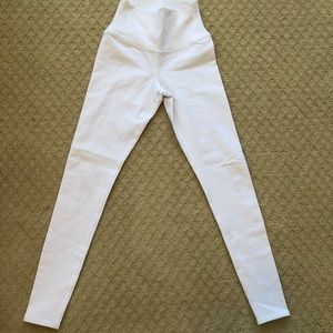 Alo White High Waist Yoga Leggings